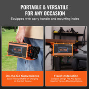 12 AMP Golf Cart Smart Battery Charger for EZGO D-Style IP67 ETL V952-GEFQCDCCDQDXN3UKQV3