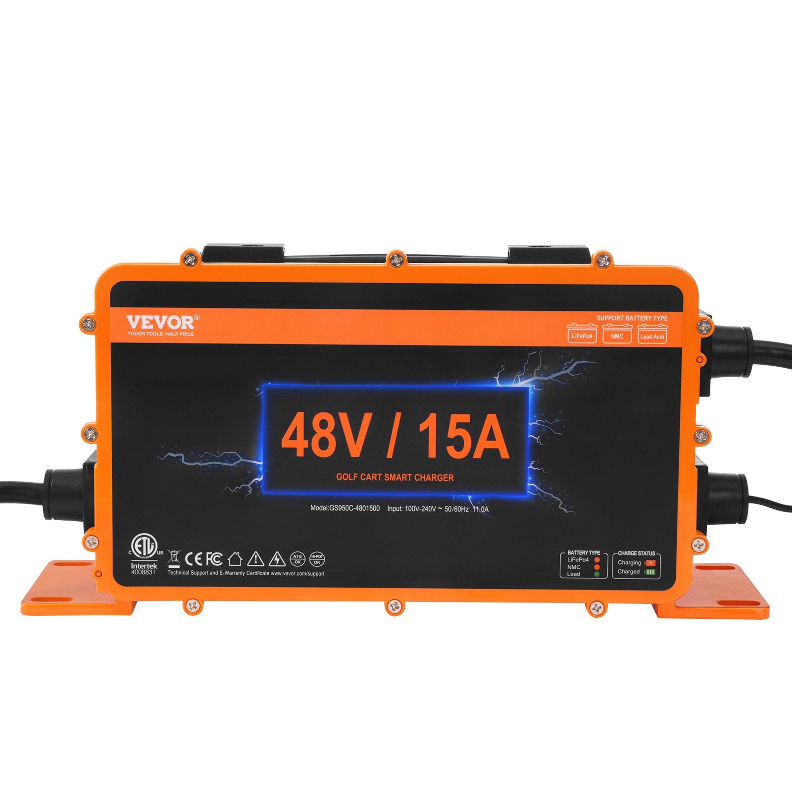 15 AMP Golf Cart Smart Battery Charger for Yamaha G29 Plug IP67 V952-GEFQCDCCDQSZ68CC9V3