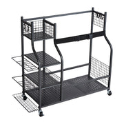 Golf Storage Garage Organizer, 2 Golf Bag Stand Holder and Other Sports Equipment Storage Rack, Rolling Ball V952-GEFSNJHSS4G25AL4YV0