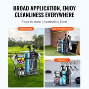 Golf Storage Garage Organizer, 2 Golf Bag Stand Holder and Other Sports Equipment Storage Rack, Rolling Ball V952-GEFSNJHSS4G25AL4YV0