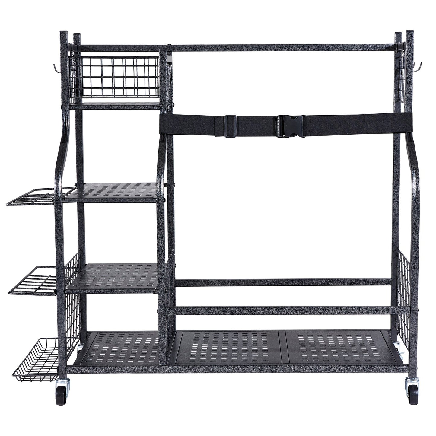 Golf Storage Garage Organizer, 2 Golf Bag Stand Holder and Other Sports Equipment Storage Rack, Rolling Ball V952-GEFSNJHSS4G25AL4YV0