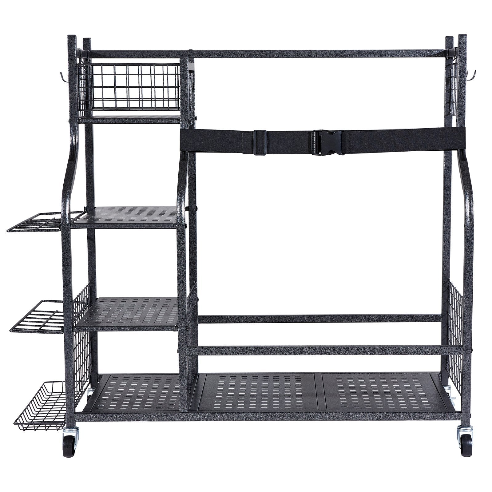 Golf Storage Garage Organizer, 2 Golf Bag Stand Holder and Other Sports Equipment Storage Rack, Rolling Ball V952-GEFSNJHSS4G25AL4YV0