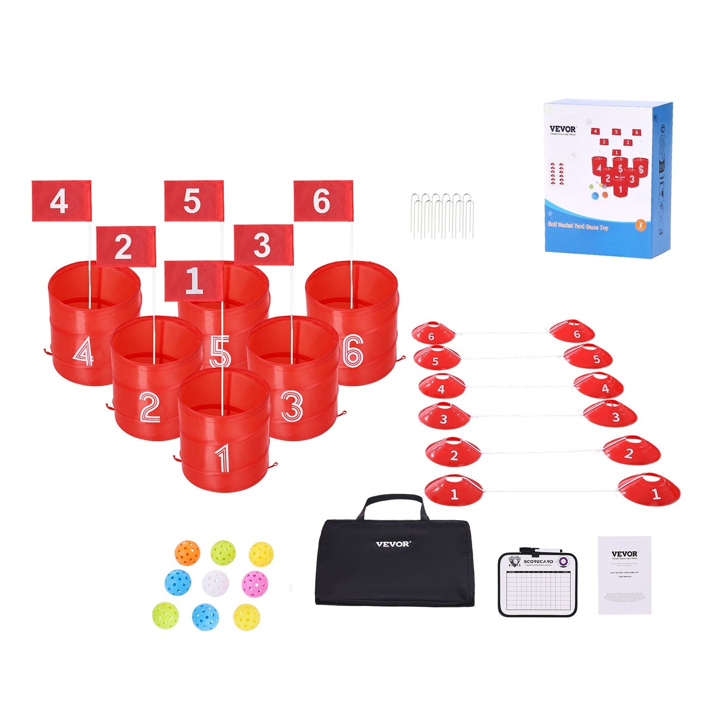Backyard Golf Game, 6 Hole Golf Course, Golf Game Practice Games, Golf Chipping Game for Family, Adults and V952-GEFTYXTZ6JZ0PHWK0V0