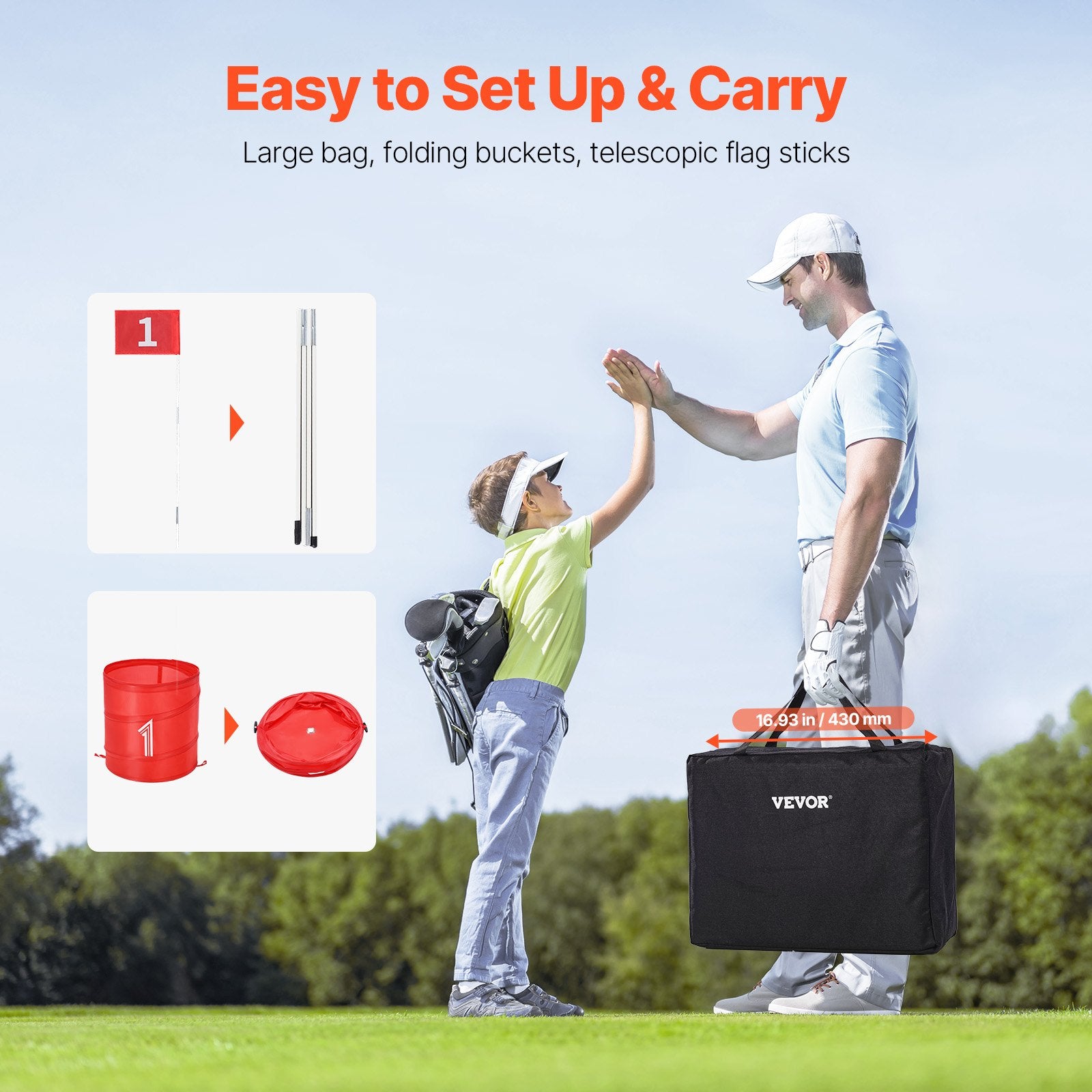 Backyard Golf Game, 6 Hole Golf Course, Golf Game Practice Games, Golf Chipping Game for Family, Adults and V952-GEFTYXTZ6JZ0PHWK0V0