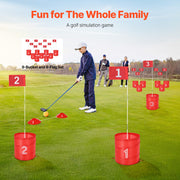 Backyard Golf Game 9 Hole Portable Bucket Golf Game for Kids and Adults V952-GEFTYXTZ9JT021A19V0