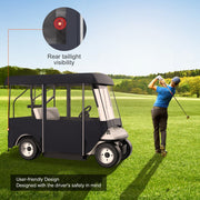 Golf Cart Enclosure, Polyester Driving Enclosure, Club Car Covers Universal Fits for 2+2 Passenger Golf V952-GEFYPCZ4ZHENC-011V0