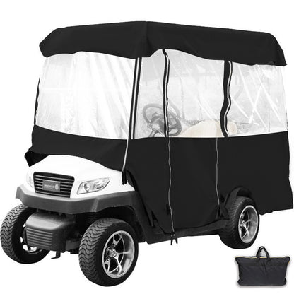 4 Passenger Golf Cart Cover Driving Enclosure Waterproof Roll-up Door V952-GEFYPCZ4ZHENC-022V0