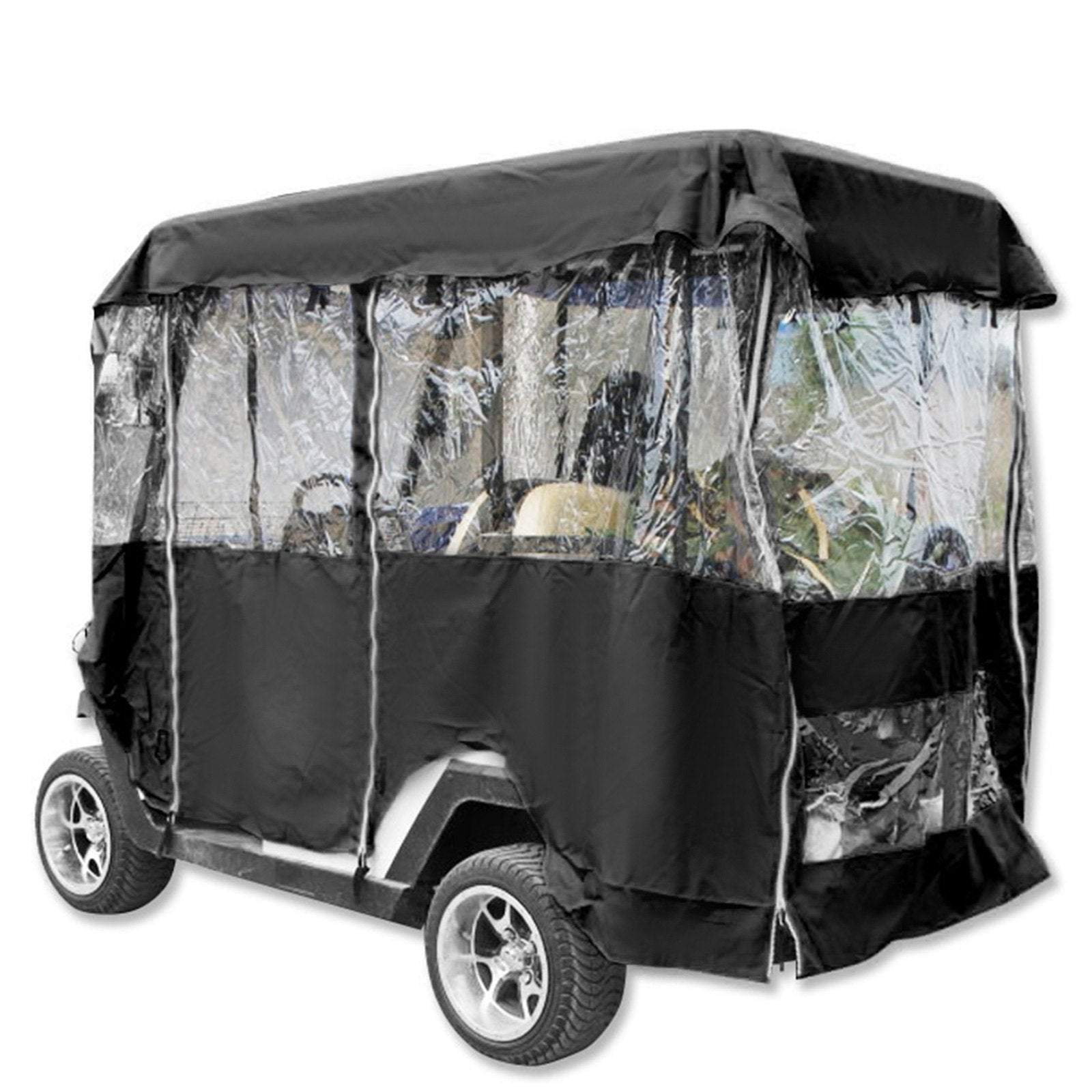 4 Passenger Golf Cart Cover Driving Enclosure Waterproof Roll-up Door V952-GEFYPCZ4ZHENC-022V0