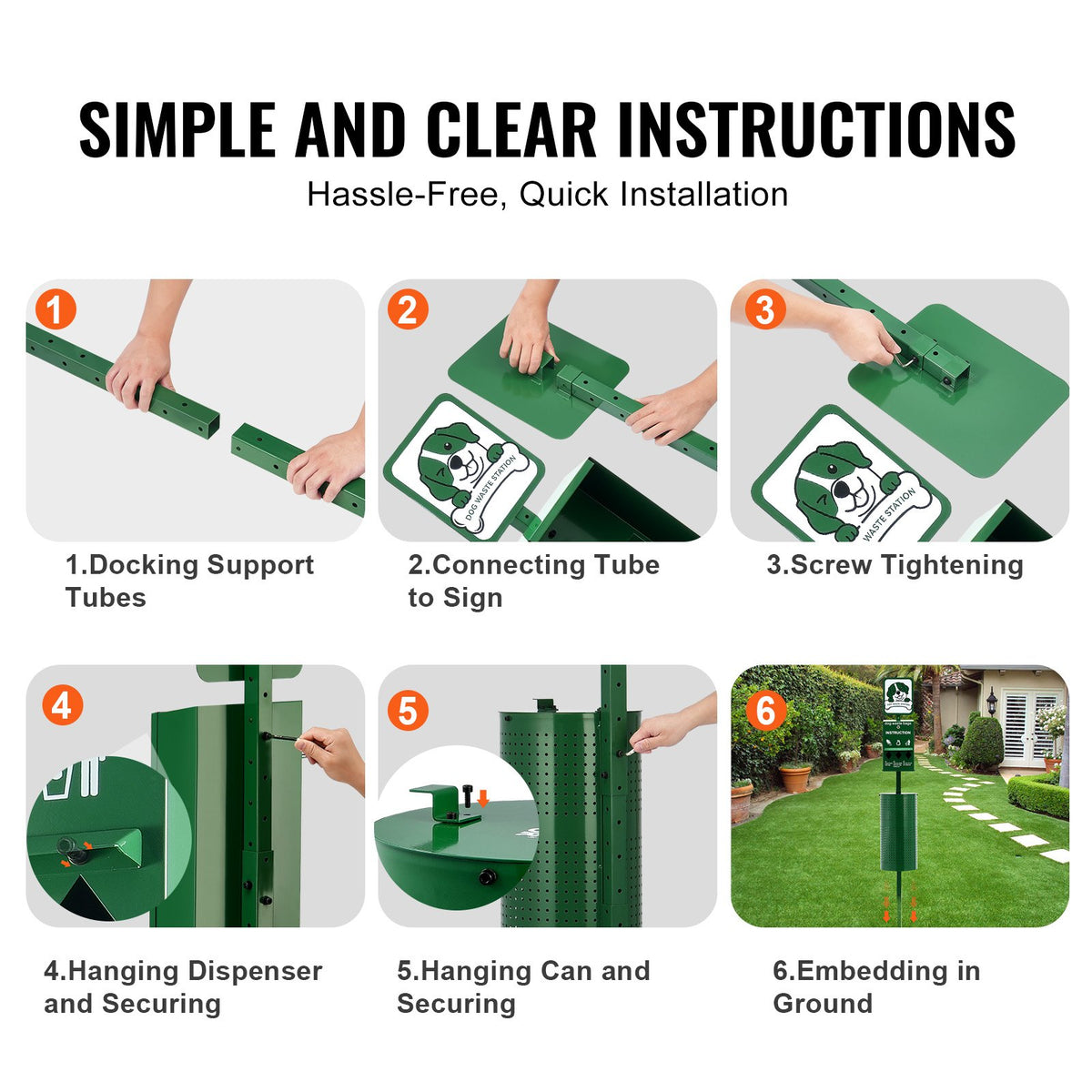Dog Waste Station 11.5 Gallons Outdoor Dog Poop Station with 600 Bags V952-GFBZTZCWBYDXEKJXWV0