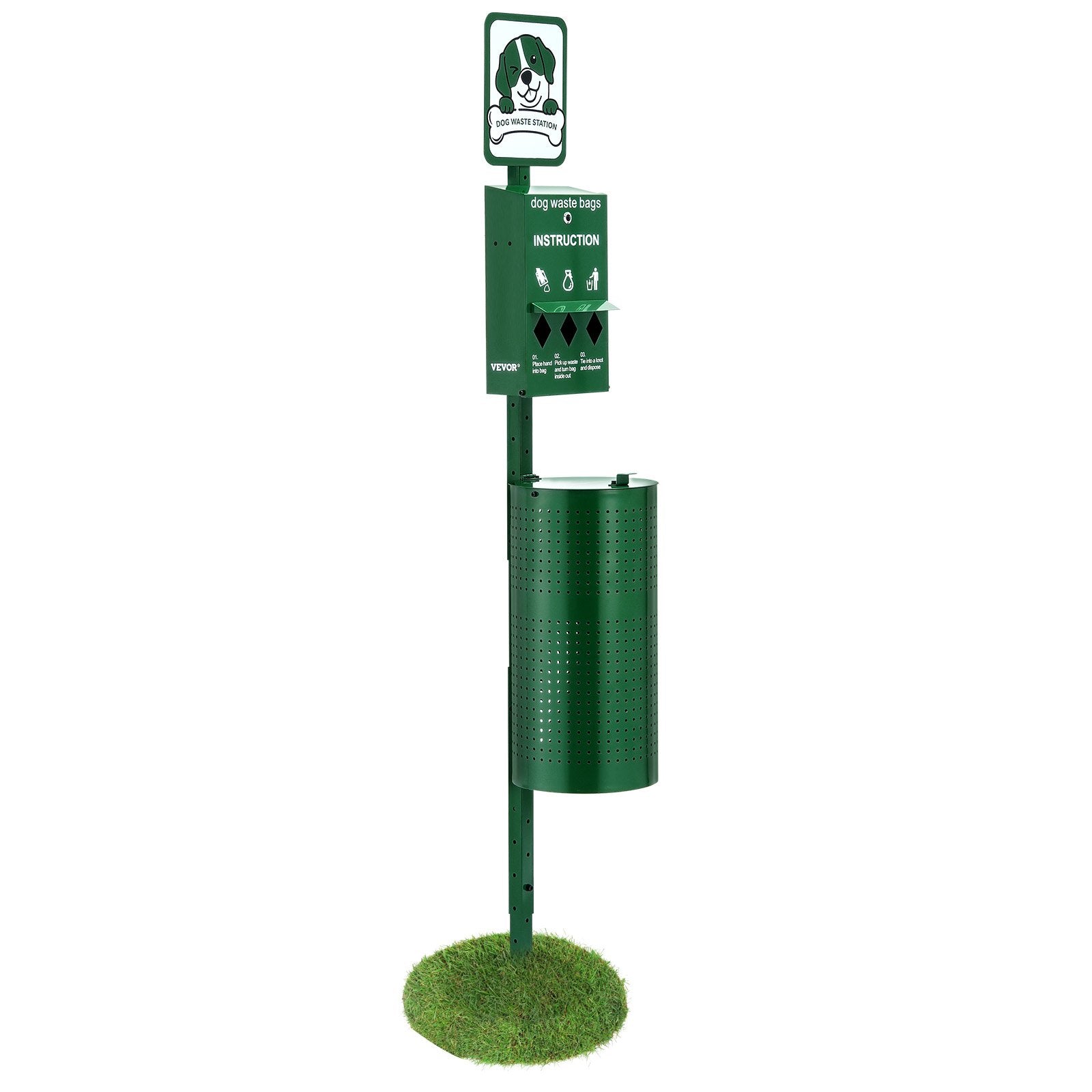 Dog Waste Station 11.5 Gallons Outdoor Dog Poop Station with 600 Bags V952-GFBZTZCWBYDXEKJXWV0