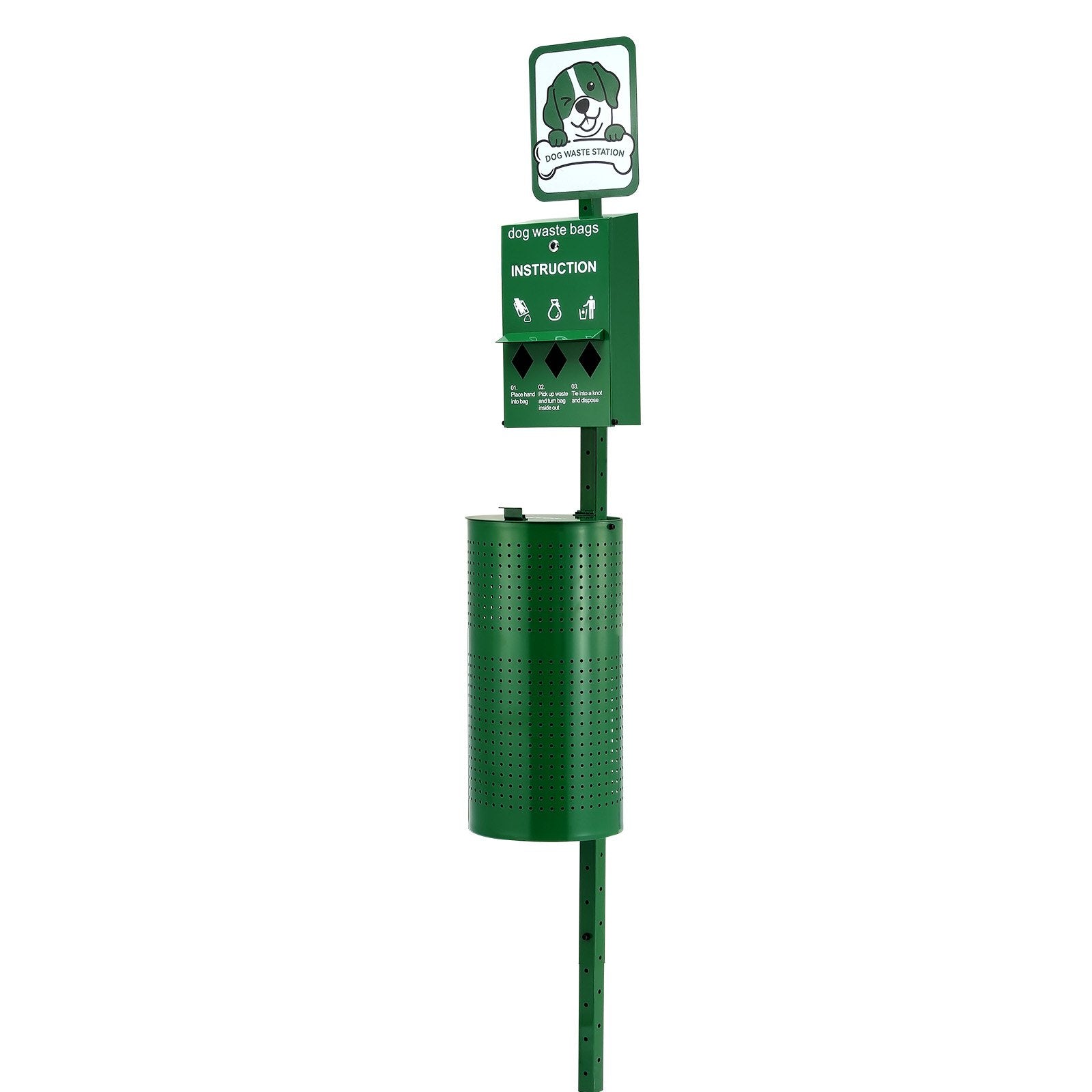 Dog Waste Station 11.5 Gallons Outdoor Dog Poop Station with 600 Bags V952-GFBZTZCWBYDXEKJXWV0