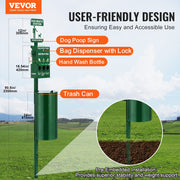 Dog Waste Station with 600 Dog Poop Bags Commercial Park Pet Poop Station V952-GFBZTZDXGSYBM1LVVV0