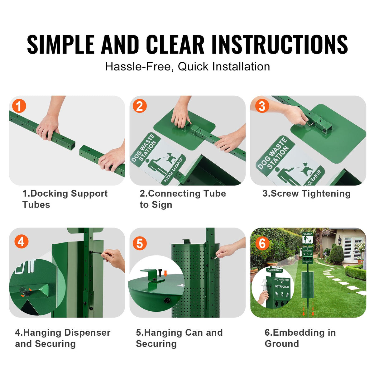 Dog Waste Station with 600 Dog Poop Bags Commercial Park Pet Poop Station V952-GFBZTZDXGSYBM1LVVV0