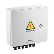 Solar PV Combiner Box 6 String 10A for Solar Panel System Steel Case IP65 V952-GFHLX6HL10ATXX3C2Y3