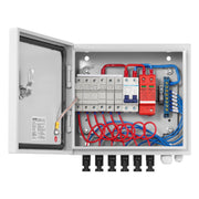 Solar PV Combiner Box 6 String 15A for Solar Panel System Steel Case IP65 V952-GFHLX6HL15ATXZH6YY3