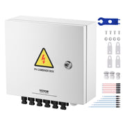 Solar PV Combiner Box 6 String 15A for Solar Panel System Steel Case IP65 V952-GFHLX6HL15ATXZH6YY3