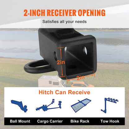 Class 3 Trailer Hitch, 2-Inch Receiver, Q455B Steel Tube Frame, Compatible with 2020-2023 Toyota Highlander, V952-GGLJQTG2YCTOVCHLXV0