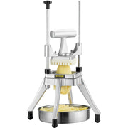 Commercial Vegetable Fruit Chopper, Stainless Steel French Fry Cutter with 4 Blades 1/4" 3/8" 1/2", 6-wedge V952-GGSSDQTJJB412RXV9V0