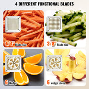 Commercial Vegetable Dicer Vegetable Chopper 4 Blades French Fry Cutter V952-GGSSDQTJJBBQX8OS7V0