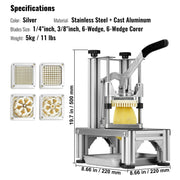 Commercial Vegetable Dicer Vegetable Chopper 4 Blades French Fry Cutter V952-GGSSDQTJJBBQX8OS7V0