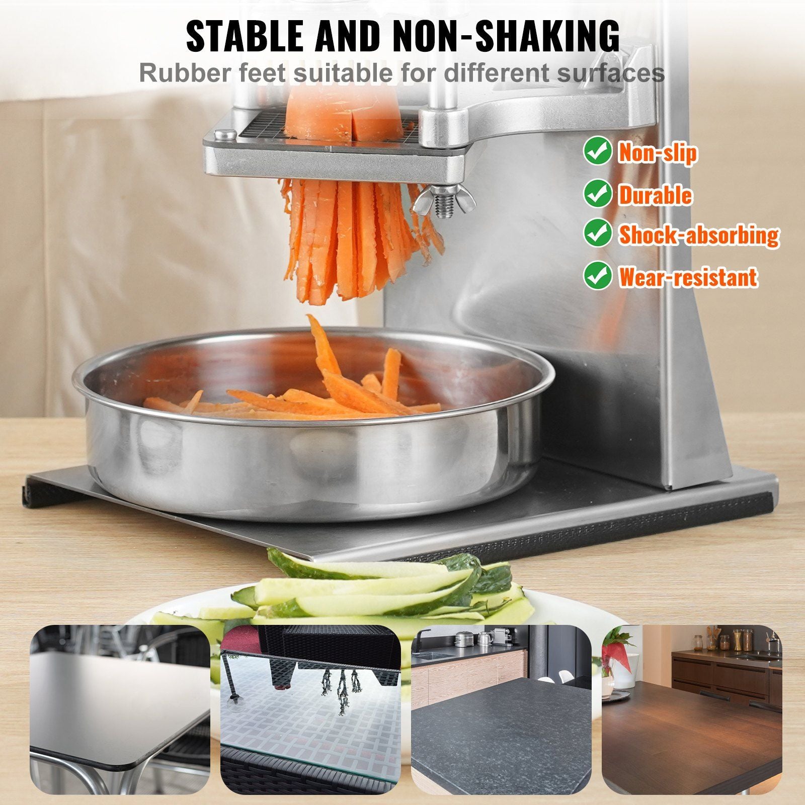 Commercial Vegetable Dicer French Fry Cutter with 4 Blades Wedge Slicer V952-GGSSDQTJJBBQXJAKLV0