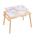 Kids Sensory Table Sand Water Play Table with 1 Paper Roll 3 Storage Bins V952-GGZDJZBK2129VB7WFV0