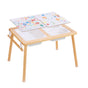 Kids Sensory Table Sand Water Play Table with 1 Paper Roll 3 Storage Bins V952-GGZDJZBK2129VB7WFV0