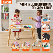 Kids Sensory Table Sand Water Play Table with 1 Paper Roll 3 Storage Bins V952-GGZDJZBK2129VB7WFV0