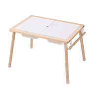 Kids Sensory Table Sand Water Play Table with 1 Paper Roll 3 Storage Bins V952-GGZDJZBK2129VB7WFV0