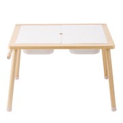 Kids Sensory Table Sand Water Play Table with 1 Paper Roll 3 Storage Bins V952-GGZDJZBK2129VB7WFV0