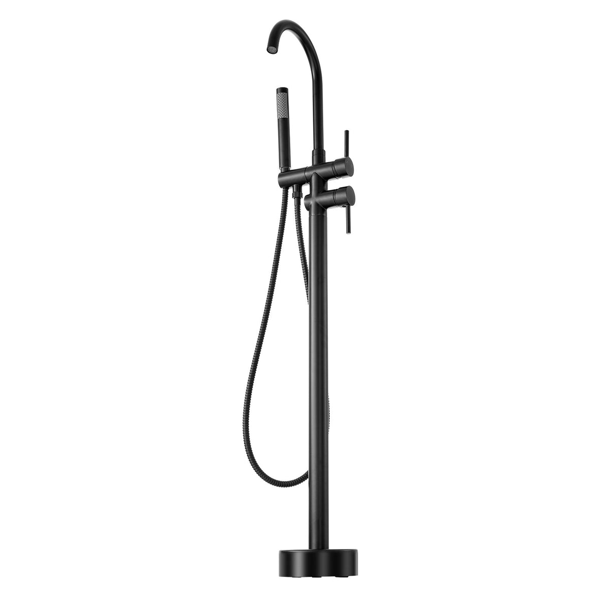 Freestanding Bathtub Faucet, Floor Mount, Freestanding Tub Filler, Shower Mixer Taps, Two Water Modes, 360 V952-GHKSLTSYXYGH0IJXEV0