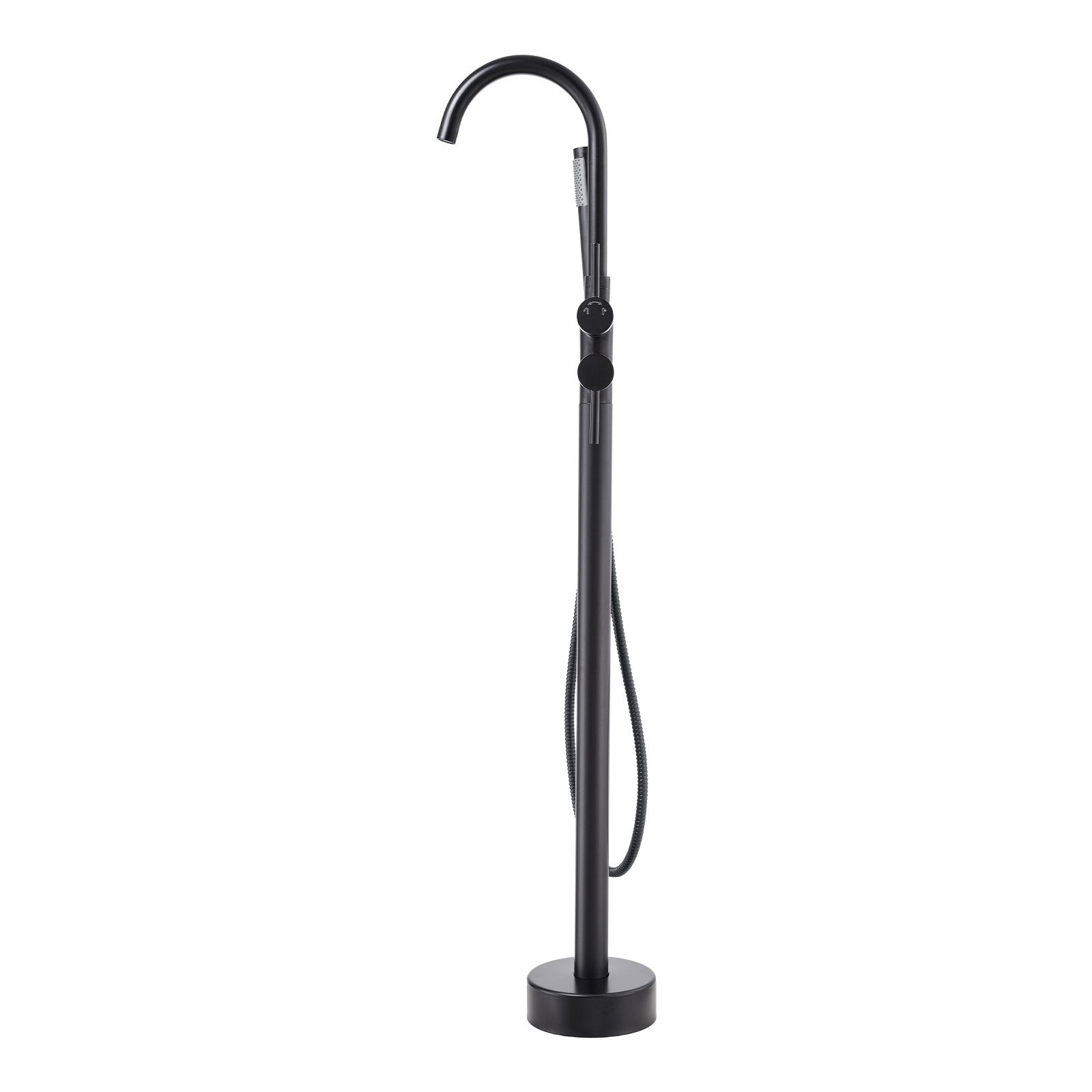 Freestanding Bathtub Faucet, Floor Mount, Freestanding Tub Filler, Shower Mixer Taps, Two Water Modes, 360 V952-GHKSLTSYXYGH0IJXEV0