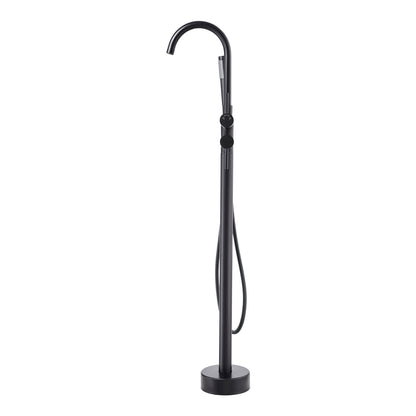 Freestanding Bathtub Faucet, Floor Mount, Freestanding Tub Filler, Shower Mixer Taps, Two Water Modes, 360 V952-GHKSLTSYXYGH0IJXEV0
