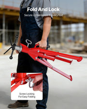 V Head Pipe Stand 0.32 - 30.48 cm Capacity, Adjustable Height 610mm-1067mm, Pipe Jack Stands 1134kg Load V952-GJ1107BGJ-VX00001V0