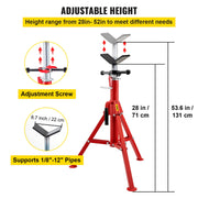 Pipe Jack Stand V-Head Foldable Legs 2500LB Max. Height 52" V952-GJ1107SGJ-VX00001V0