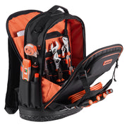 Tool Backpack, 65 Pockets, Heavy-duty Tools Storage Organizer Work Bags with Laptop Compartment & Molded V952-GJBB1416INCH5R4Z0001V0