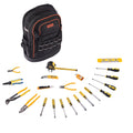 Tool Backpack with Tools, 65 Pockets, Heavy-duty Tools Storage Organizer Bags with Laptop Compartment & V952-GJBB1416INCHDUXTA001V0