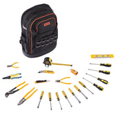 Tool Backpack with Tools, 65 Pockets, Heavy-duty Tools Storage Organizer Bags with Laptop Compartment & V952-GJBB1416INCHDUXTA001V0
