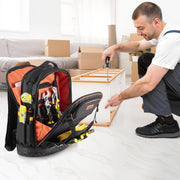Tool Backpack with Tools, 65 Pockets, Heavy-duty Tools Storage Organizer Bags with Laptop Compartment & V952-GJBB1416INCHDUXTA001V0