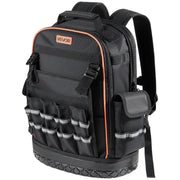 Tool Backpack, 64 Pockets, Heavy-duty Tools Storage Organizer Work Bags with Laptop Compartment & Molded V952-GJBB1416INCHEILMT001V0