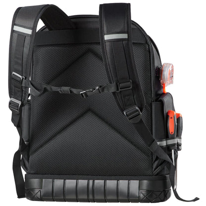 Tool Backpack, 64 Pockets, Heavy-duty Tools Storage Organizer Work Bags with Laptop Compartment & Molded V952-GJBB1416INCHEILMT001V0