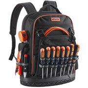 Tool Backpack, 64 Pockets, Heavy-duty Tools Storage Organizer Work Bags with Laptop Compartment & Molded V952-GJBB1416INCHEILMT001V0