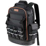 Tool Backpack, 64 Pockets, Heavy-duty Tools Storage Organizer Work Bags with Laptop Compartment & Molded V952-GJBB1416INCHEILMT001V0
