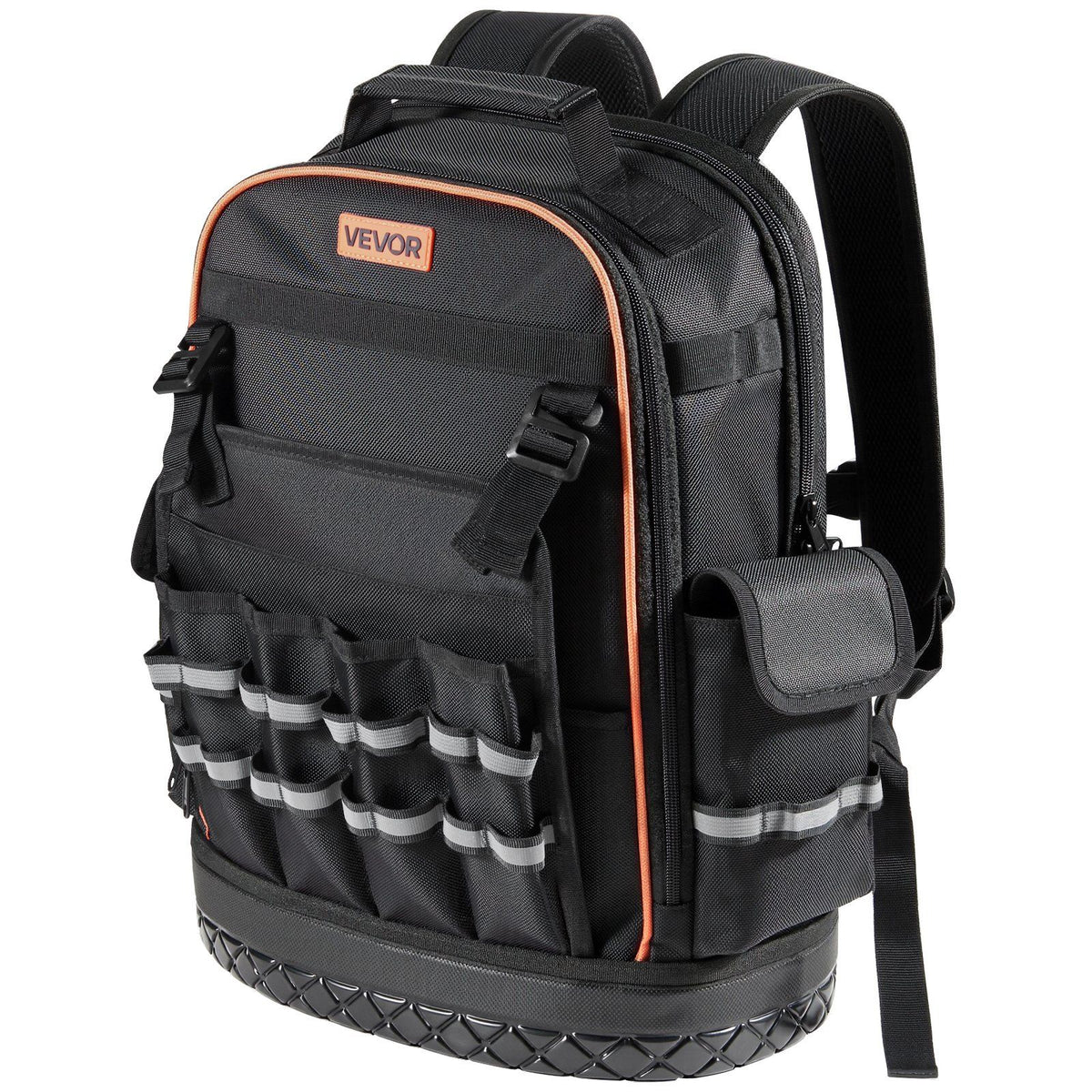 Tool Backpack, 64 Pockets, Heavy-duty Tools Storage Organizer Work Bags with Laptop Compartment & Molded V952-GJBB1416INCHEILMT001V0