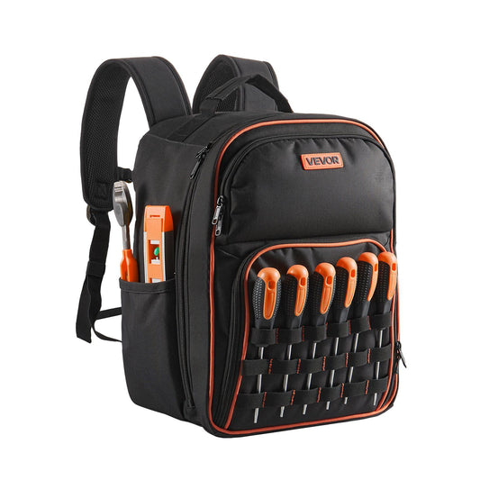 Tool Backpack, 49 Pockets, Heavy-duty Tools Storage Organizer Work Bags with Laptop Compartment & Reinforced V952-GJBBBD1012INXI8UM001V0