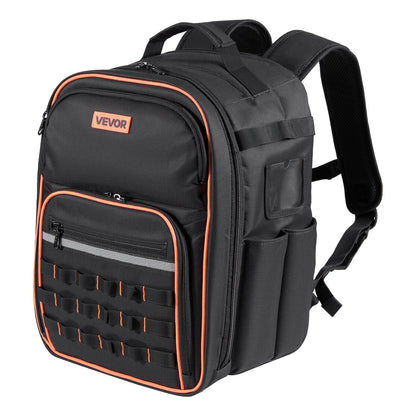 Tool Backpack, 49 Pockets, Heavy-duty Tools Storage Organizer Work Bags with Laptop Compartment & Reinforced V952-GJBBBD1012INXI8UM001V0