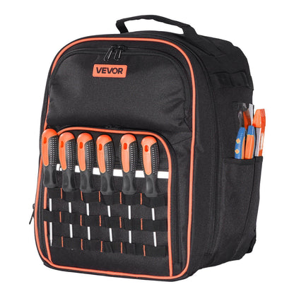 Tool Backpack, 49 Pockets, Heavy-duty Tools Storage Organizer Work Bags with Laptop Compartment & Reinforced V952-GJBBBD1012INXI8UM001V0