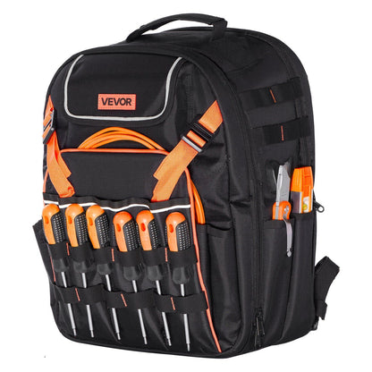 Tool Backpack, 45 Pockets, Heavy-duty Tools Storage Organizer Work Bags with Laptop Compartment & Reinforced V952-GJBBBD1214IN0W07J001V0