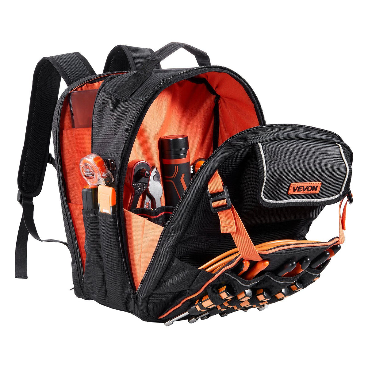 Tool Backpack, 45 Pockets, Heavy-duty Tools Storage Organizer Work Bags with Laptop Compartment & Reinforced V952-GJBBBD1214IN0W07J001V0