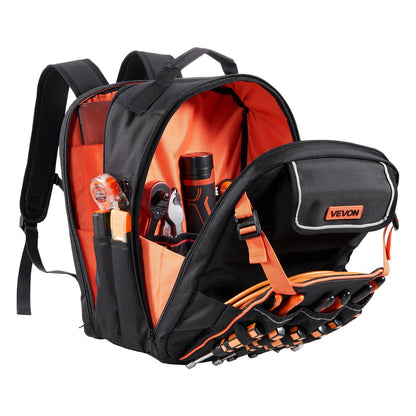 Tool Backpack, 45 Pockets, Heavy-duty Tools Storage Organizer Work Bags with Laptop Compartment & Reinforced V952-GJBBBD1214IN0W07J001V0